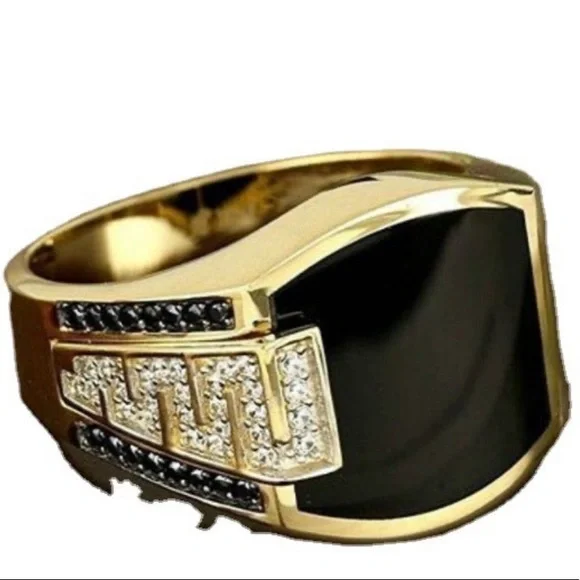 Charcoal Stone Ring - Picture 2 of 4